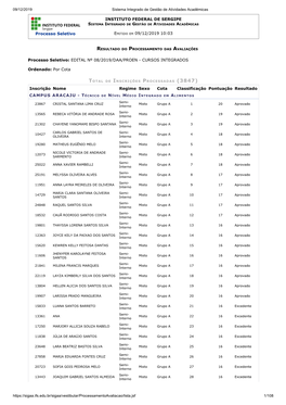 Processo Seletivo EMITIDO EM 09/12/2019 10:03