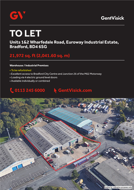 TO LET Units 1&2 Wharfedale Road, Euroway Industrial