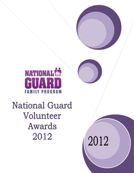 National Guard Volunteer Awards 2012