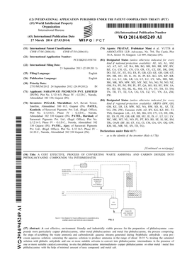 WO 2014/045249 Al 27 March 2014 (27.03.2014) P O P C T