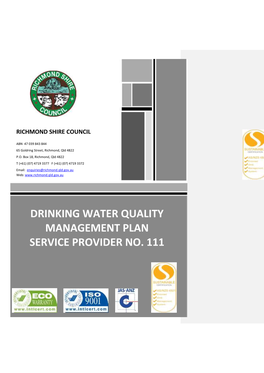 Drinking Water Quality Management Plan Service Provider No