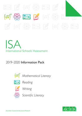 2019–2020 Information Pack Mathematical Literacy Reading