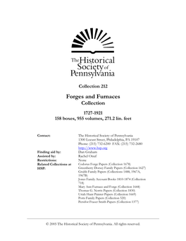 Forges and Furnaces Collection