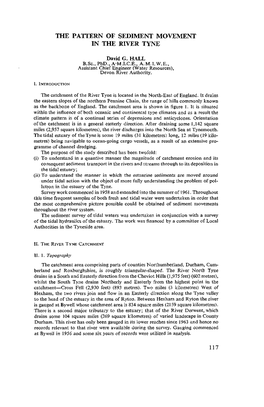 The Pattern of Sediment Movement in the River Tyne