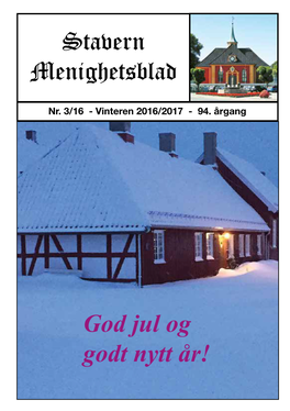 Stavern Menighetsblad God Jul Og Godt Nytt