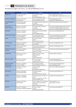 Président Des Régions De France : M. Hervé MORIN (22.11.17)