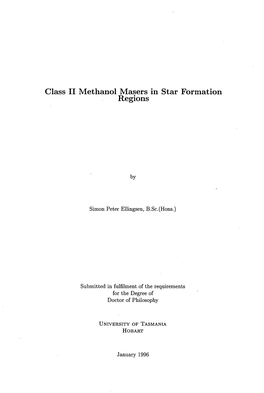 Class II Methanol Masers in Star Formation Regions