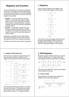 Registers and Counters 1