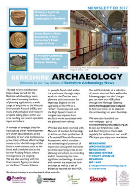 Berkshire Archaeology Newsletter 2017