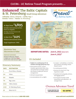 The Baltic Capitals & St. Petersburg Small Group Adventure