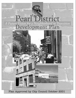 Pearl District Development Plan Patricia Rumer Steering Committee Zimmerman Community Center