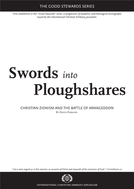 Swords Into Ploughshares: Christian Zionism and the Battle Of