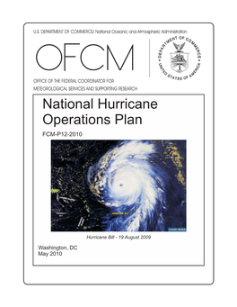 National Hurricane Operations Plan FCM-P12-2010