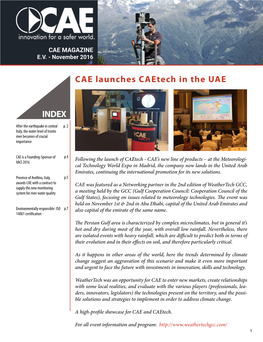 CAE Launches Caetech in the UAE