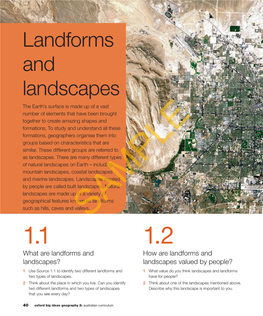 Chapter 1: Landforms and Landscapes