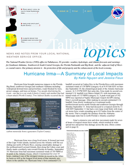 Hurricane Irma—A Summary of Local Impacts by Katie Nguyen and Jessica Fieux