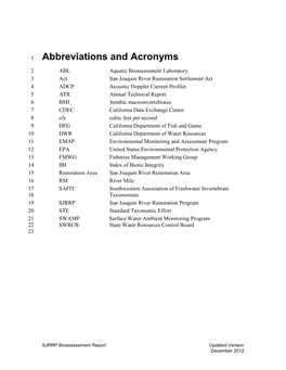 Abbreviations and Acronyms