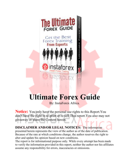 Ultimate Forex Guide By: Instaforex Africa