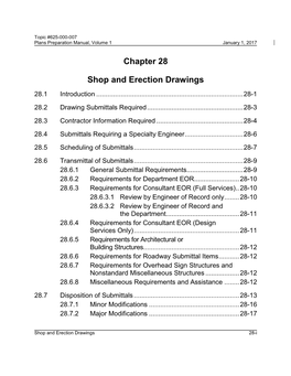 Chapter 28 Shop and Erection Drawings