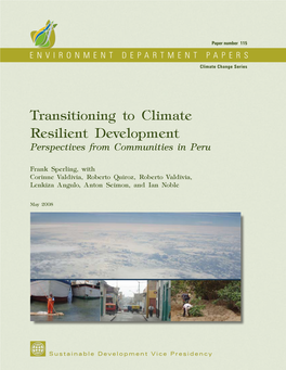 Transitioning to Climate Resilient Development