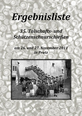 35. Talschafts- Und Schützenschnurschießen