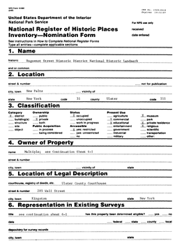 National Register of Historic Places Inventory Nomination Form 1