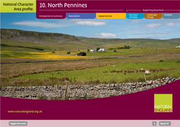 10. North Pennines Area Profile: Supporting Documents