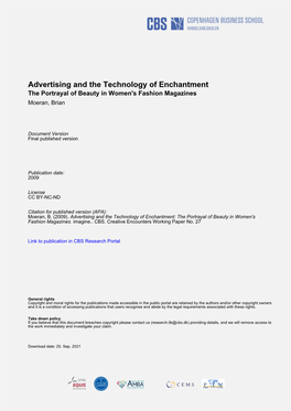 27 BM Advertising and the Technology of Enchantment