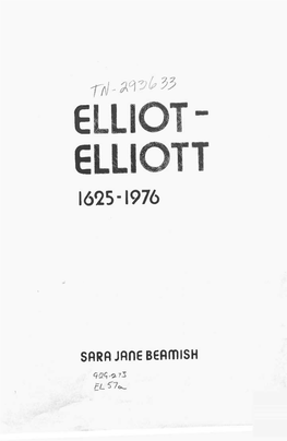 Elliot-Elliott, 1625-1976