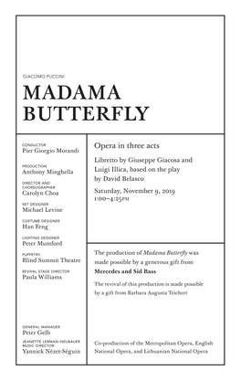 Madama Butterfly