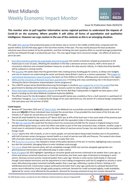 The West Midlands Economic Impact Monitor