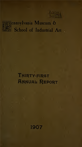 Annual Report, 1907