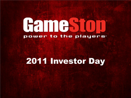 2011 Investor Day
