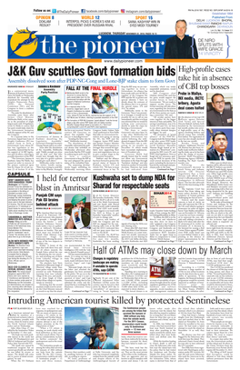 J&K Guv Scuttles Govt Formation Bids