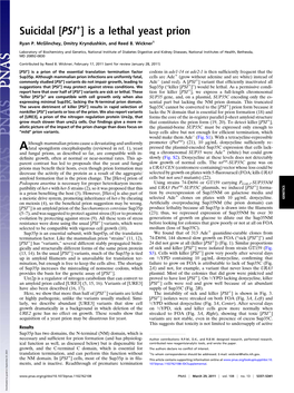 Is a Lethal Yeast Prion