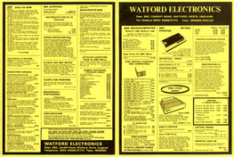 WATFORD ELECTRONICS --Selections