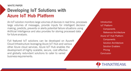 Developing Iot Solutions with Azure Iot Hub Platform