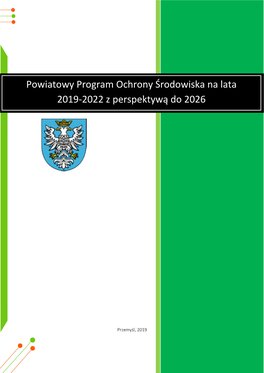 Powiatowy Program Ochrony Środowiska Na Lata 2019-2022 Z Perspektywą Do 2026