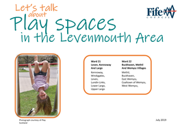 Play Spaces Strategy Proposal Maps Levenmouth
