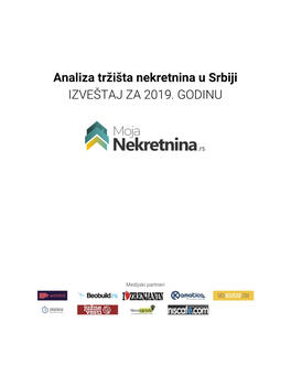 Analiza Tržišta Nekretnina U Srbiji IZVEŠTAJ ZA 2019. GODINU