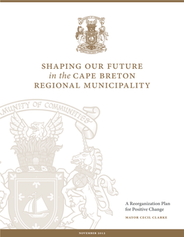 Shaping Our Future in the Cape Breton Regional Municipality