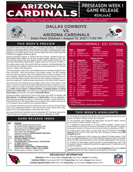 PRESEASON WEEK 1 GAME RELEASE #Dalvsaz Mark Dal Ton - Sr