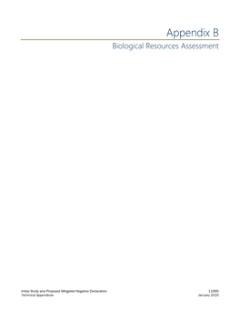Appendix B Biological Resources Assessment