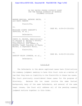 Case 4:04-Cv-00161-CDL Document 99 Filed 08/31/06 Page 1 of 62