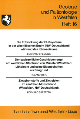 Münster/Westfalen: Lithologie Und Seine Eigenschaften Als Baugrund