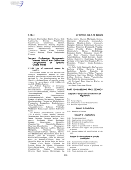 310 Subpart D—Foreign Nongeneric Names Which Are Distinctive