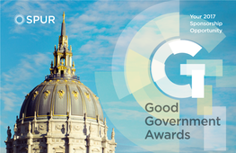 Good Government Awards Sponsor the Good Government Awards Today!