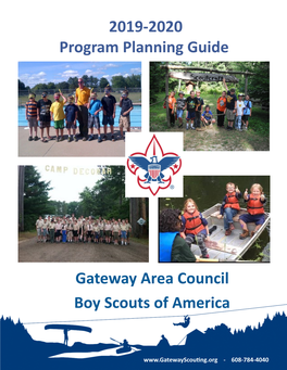 2019-2020 Program Planning Guide Gateway Area Council Boy Scouts