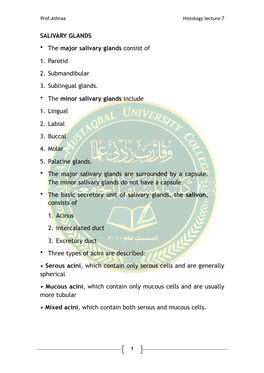 Histology Lec 7