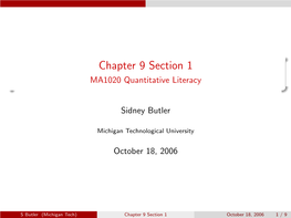 MA1020 Quantitative Literacy